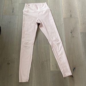 ALO light pink airbrush leggings